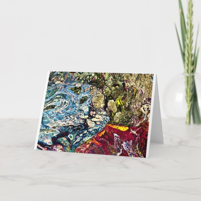 Cartão Abstrato Color Study 47, placa (Frente)