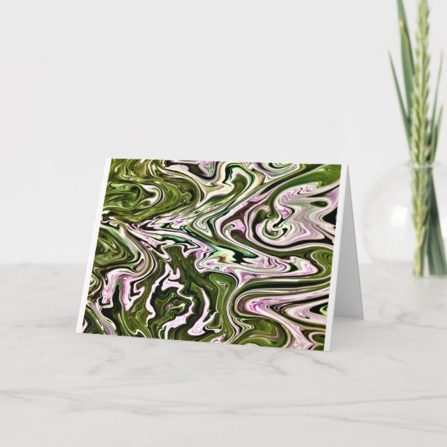 Cartão Abstrato Color Study 480, Card (Frente)