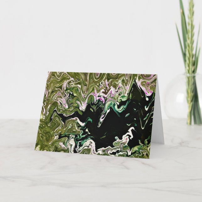 Cartão Abstrato Color Study 482, placa (Frente)