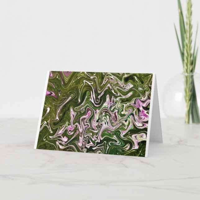 Cartão Abstrato Color Study 485, placa (Frente)