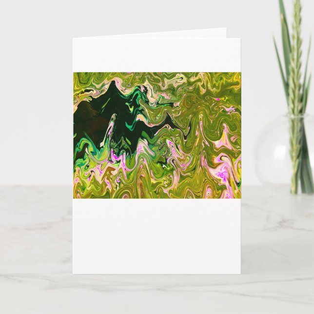 Cartão Abstrato Color Study 493, Card (Frente)