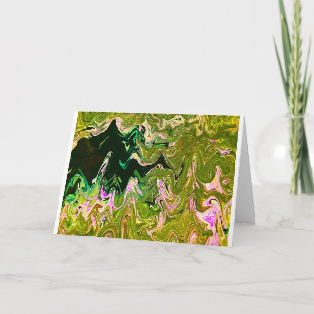 Cartão Abstrato Color Study 493, Card (Frente)