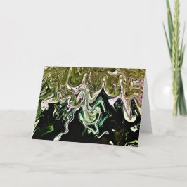 Cartão Abstrato Color Study 498, placa