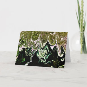 Cartão Abstrato Color Study 498, placa