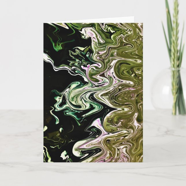 Cartão Abstrato Color Study 498, placa (Frente)