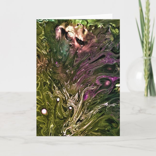 Cartão Abstrato Color Study 499, placa (Frente)