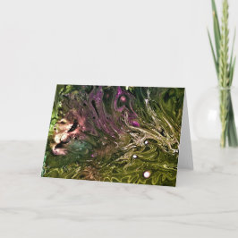 Cartão Abstrato Color Study 499, placa