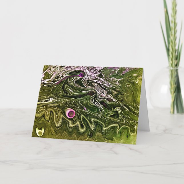 Cartão Abstrato Color Study 502, placa (Frente)