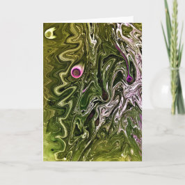 Cartão Abstrato Color Study 502, placa