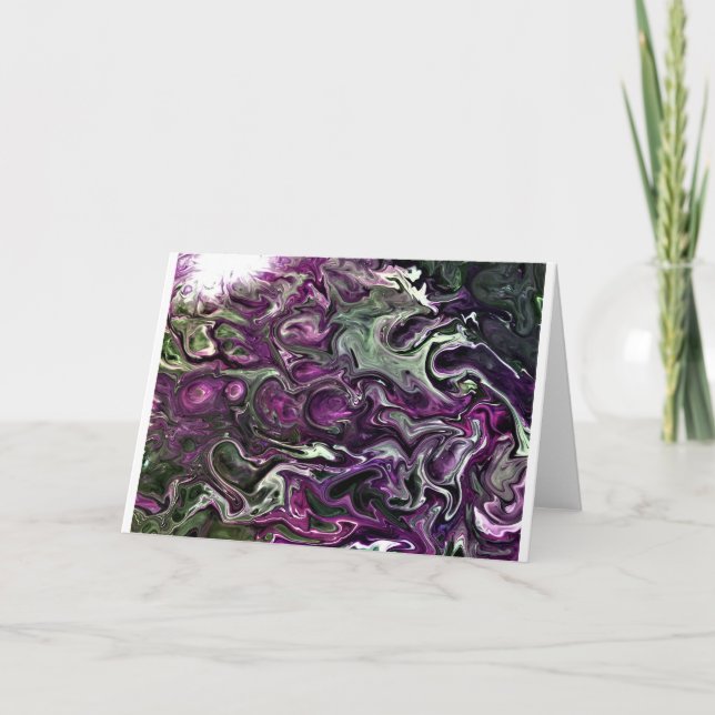 Cartão Abstrato Color Study 506, Card (Frente)