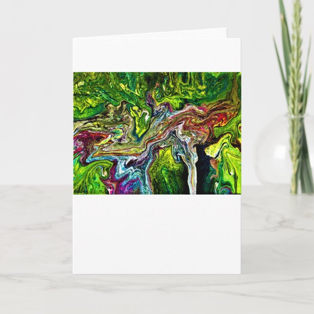 Cartão Abstrato Color Study 50, Card (Frente)