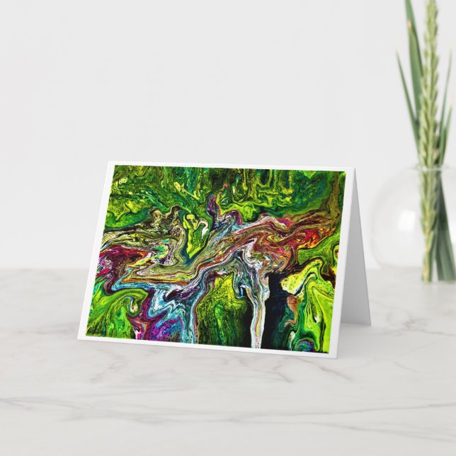 Cartão Abstrato Color Study 50, Card (Frente)