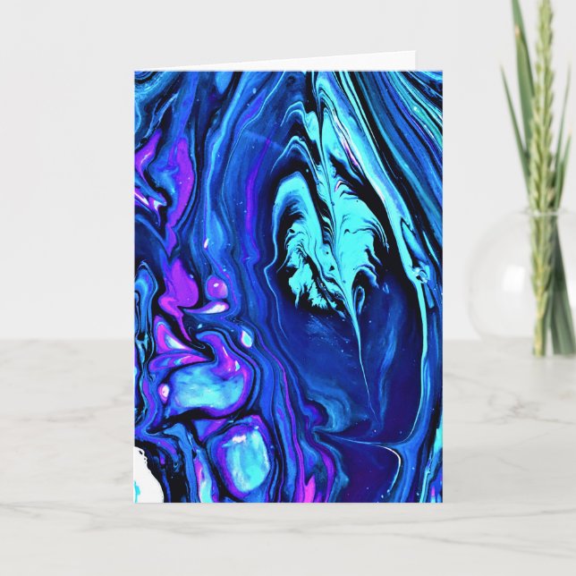 Cartão Abstrato Color Study 55, placa (Frente)