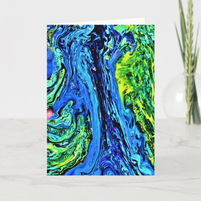 Cartão Abstrato Color Study 56, placa (Frente)