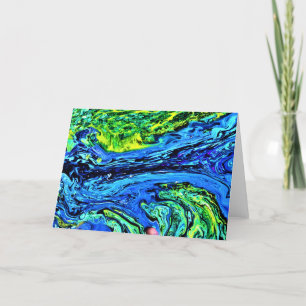 Cartão Abstrato Color Study 56, placa