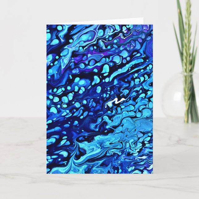 Cartão Abstrato Color Study 65, placa (Frente)