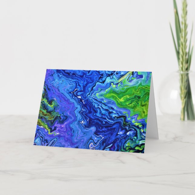 Cartão Abstrato Color Study 68, placa (Frente)