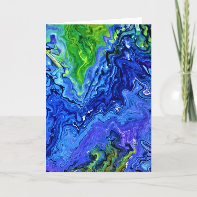 Cartão Abstrato Color Study 68, placa (Frente)