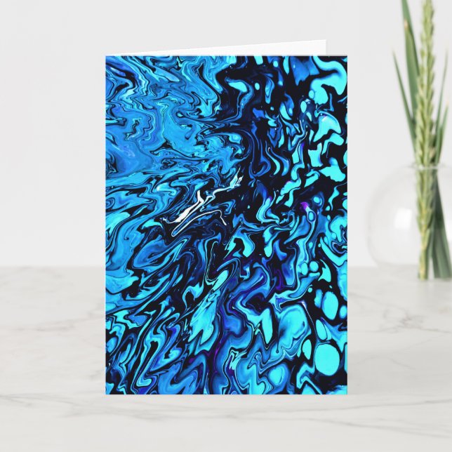 Cartão Abstrato Color Study 69, placa (Frente)