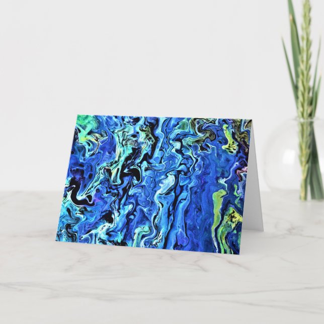 Cartão Abstrato Color Study 72, placa (Frente)