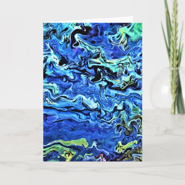 Cartão Abstrato Color Study 72, placa (Frente)