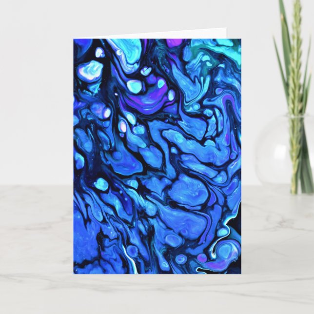 Cartão Abstrato Color Study 73, placa (Frente)