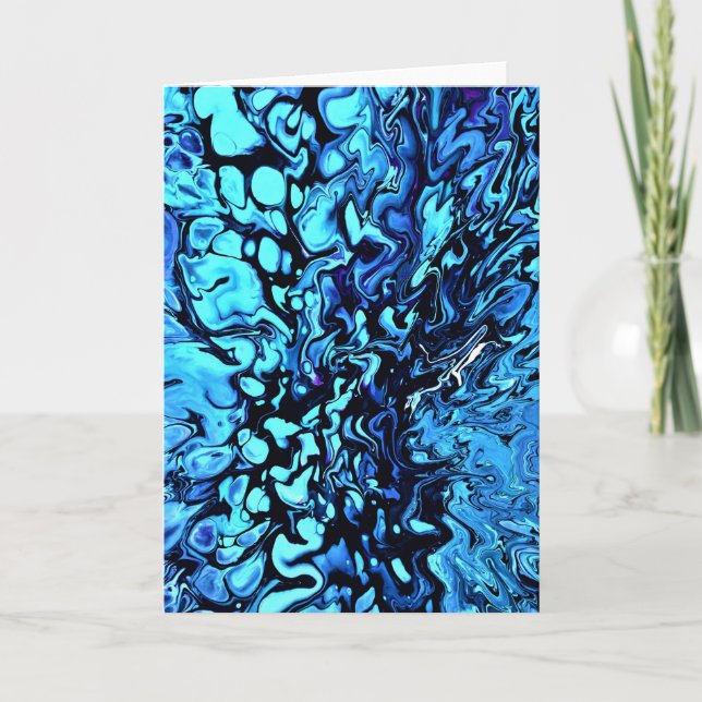 Cartão Abstrato Color Study 74, placa (Frente)