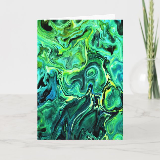 Cartão Abstrato Color Study 78, placa (Frente)