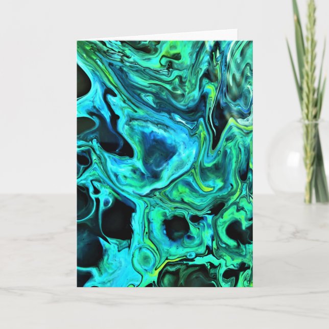 Cartão Abstrato Color Study 80, placa (Frente)