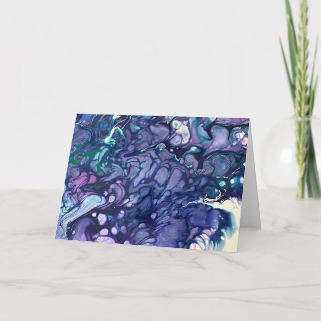 Cartão Abstrato Color Study 81, placa (Frente)