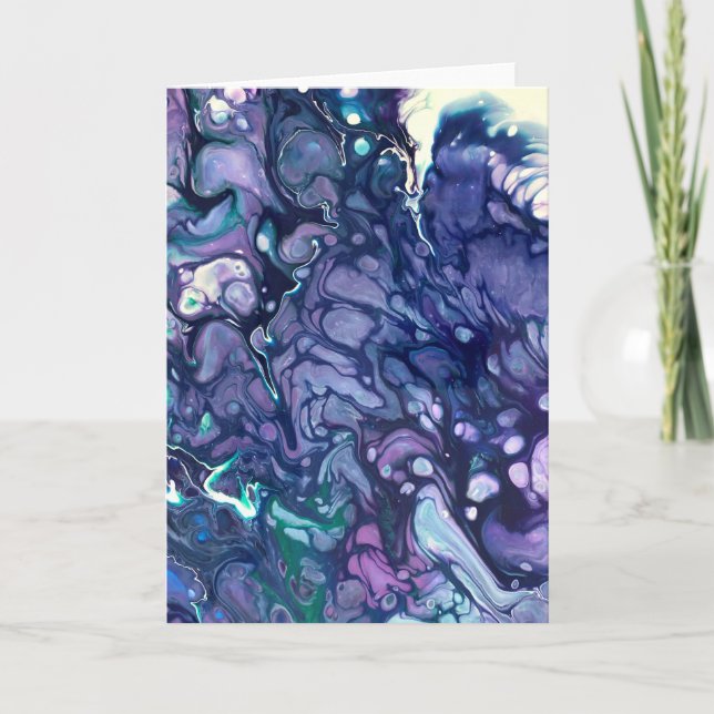 Cartão Abstrato Color Study 81, placa (Frente)