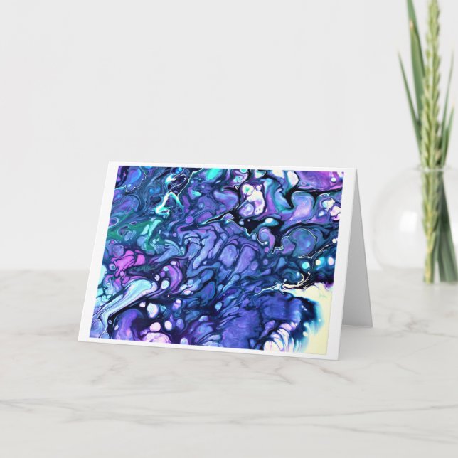 Cartão Abstrato Color Study 81, placa (Frente)