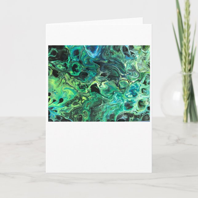 Cartão Abstrato Color Study 82, placa (Frente)