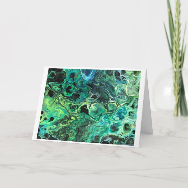 Cartão Abstrato Color Study 82, placa (Frente)