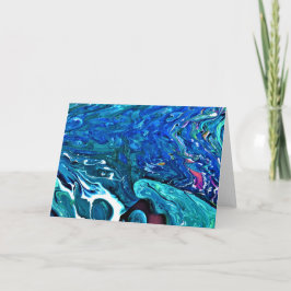 Cartão Abstrato Color Study 83, placa