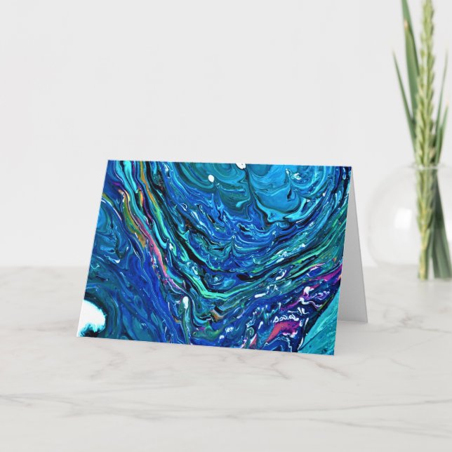 Cartão Abstrato Color Study 84, placa (Frente)