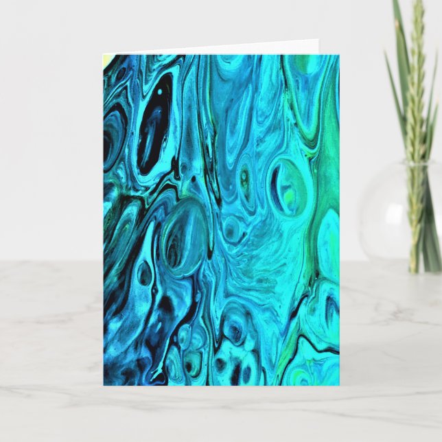 Cartão Abstrato Color Study 85, placa (Frente)