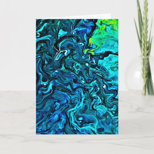 Cartão Abstrato Color Study 87, placa (Frente)