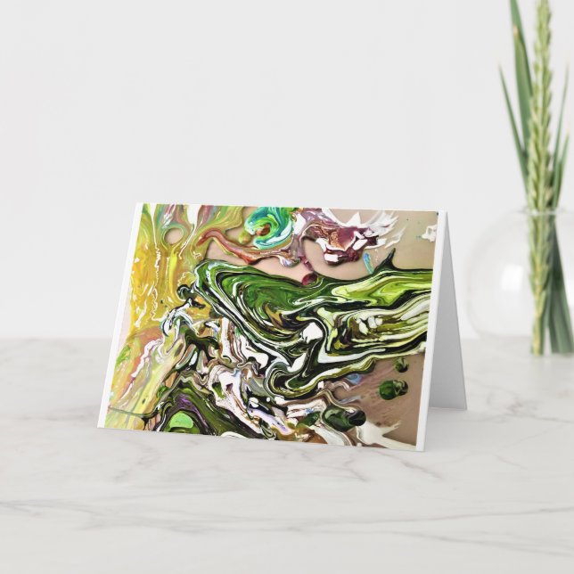 Cartão Abstrato Color Study 8, Card (Frente)