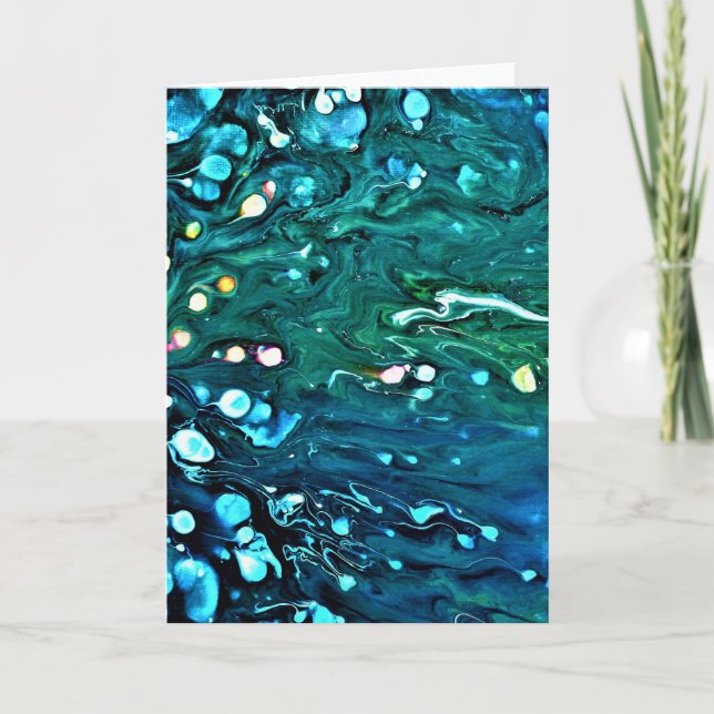 Cartão Abstrato Color Study 91, placa (Frente)