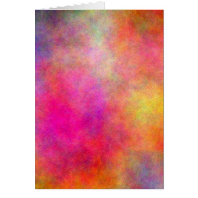 Cartão Abstrato colorido (Frente)