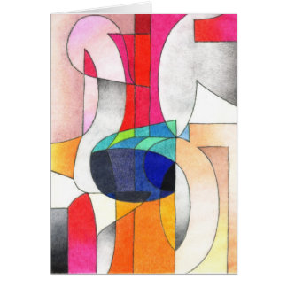 Cartão Abstrato da letra