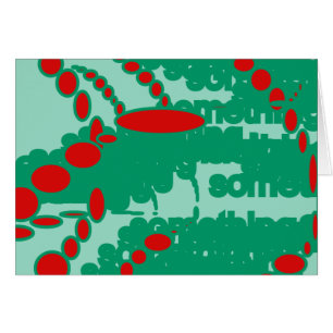 Cartão abstrato de 1123 vermelho e verde
