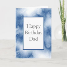 Abstrato de Aquarela Azul Indigo