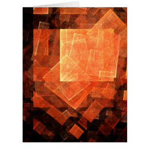 Cartão Abstrato de Arte da Janela