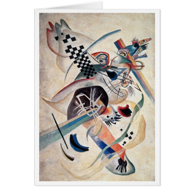 Cartão Abstrato de composição Kandinsky (Frente)