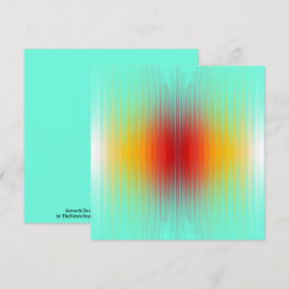 Cartão Abstrato de Cores de Campo Plasmático de Reentrada