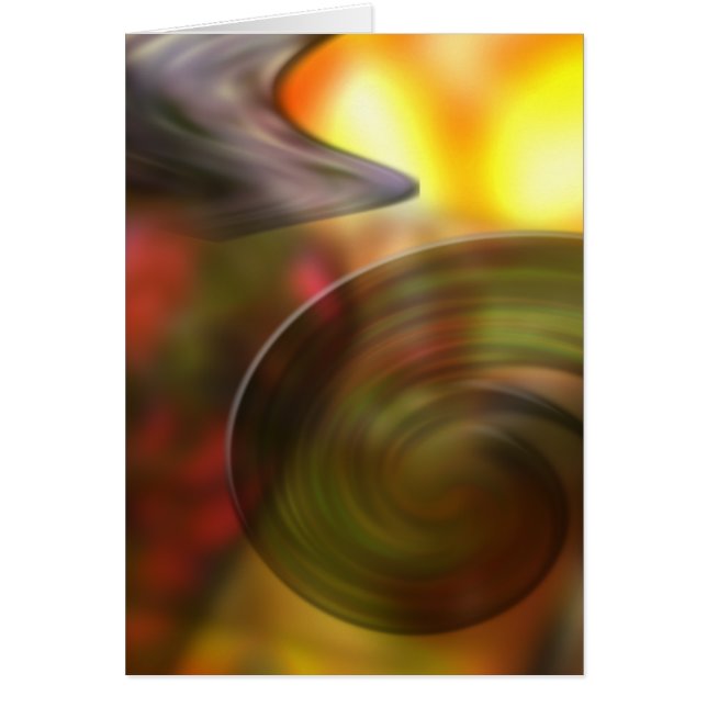 Cartão Abstrato de cores giratórias (Frente)