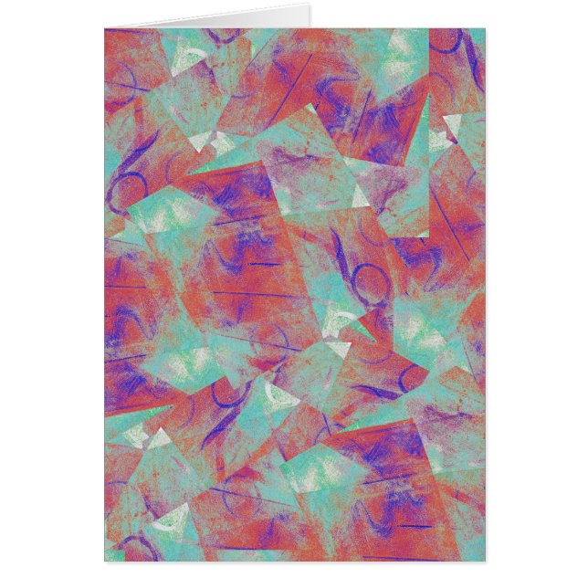 Cartão Abstrato de espiral do carnaval (Frente)