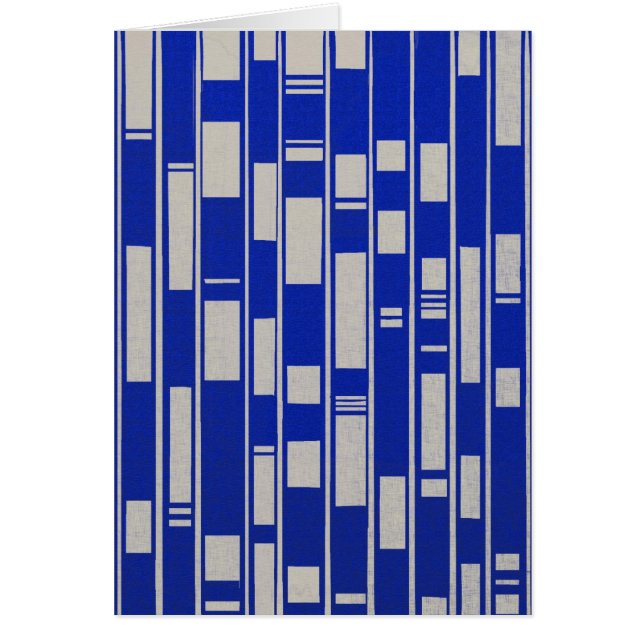 Cartão Abstrato de inspiração de têxteis africanos - V2 (Frente)